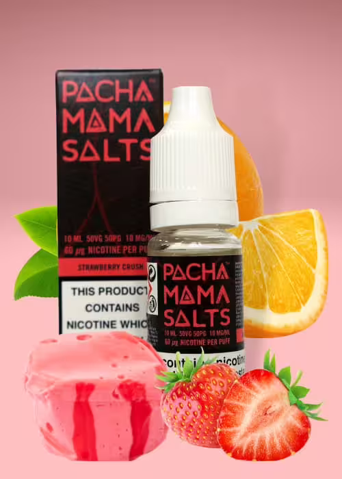 Strawberry Crush Nic Salt E-Liquid by Pacha Mama