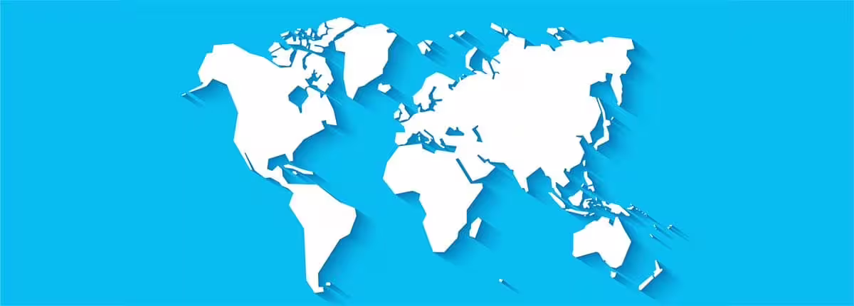 Simple illustration of the world map