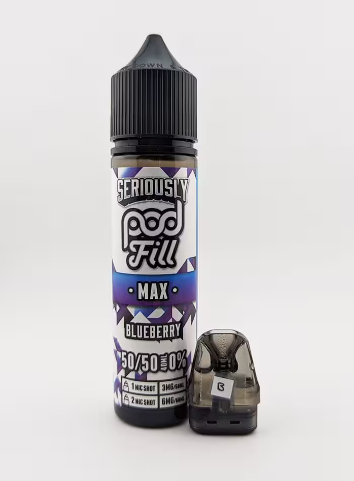 Blueberry Shortfill E-Liquid by Seriously Pod Fill Max 40ml