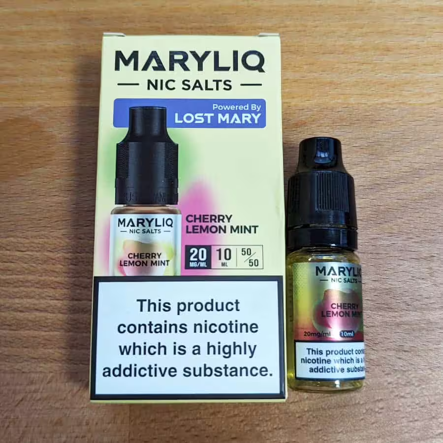 Cherry Lemon Mint Nic Salt E-Liquid by Lost Mary Maryliq