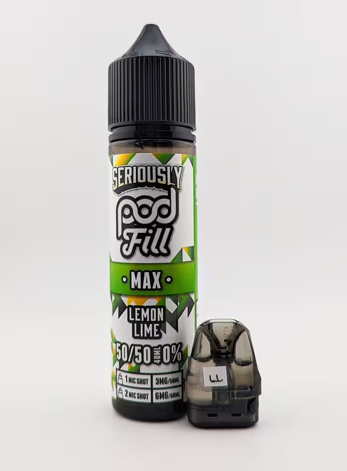 Lemon Lime Shortfill E-Liquid by Seriously Pod Fill Max 40ml