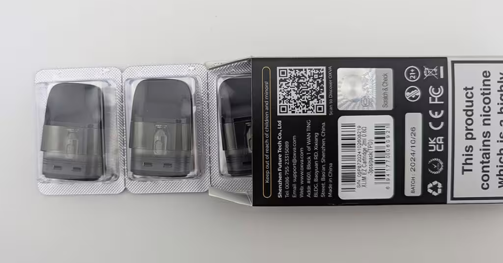 OXVA Xlim EZ Pods Packaging