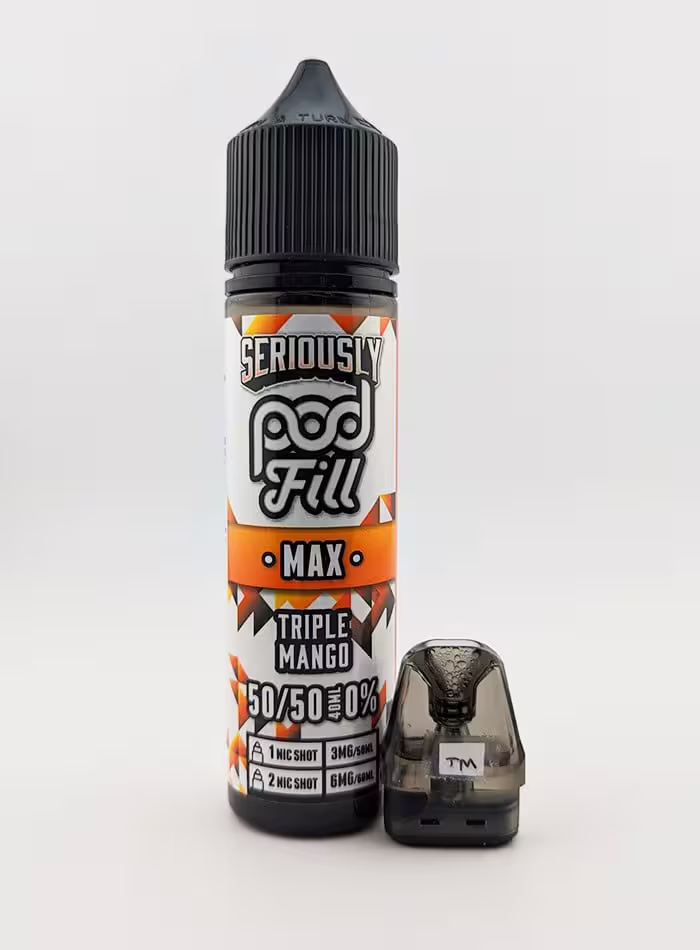 Triple Mango Shortfill E-Liquid by Seriously Pod Fill Max 40ml
