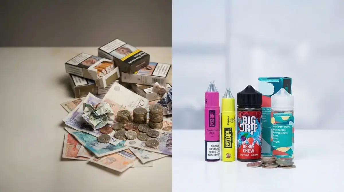 Smoking cost versus vaping cost comparison