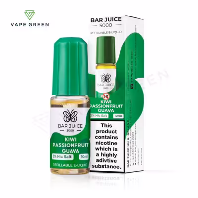 Kiwi Passionfruit Guava Nic Salt E-Liquid by Bar Juice 5000