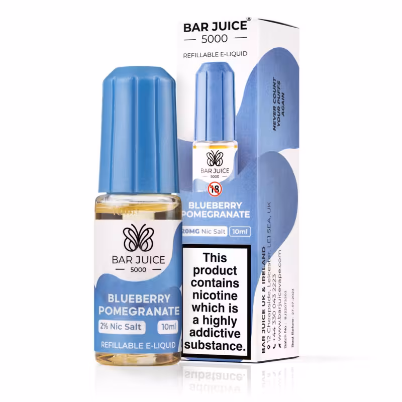Blueberry Pomegranate Nic Salt E-Liquid by Bar Juice 5000 - Image 1