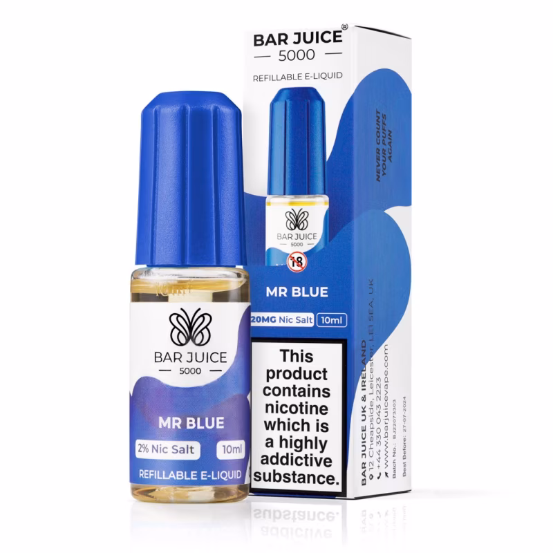 Mr Blue Nic Salt E-Liquid by Bar Juice 5000