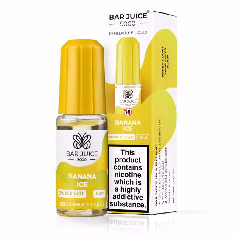 Banana Ice Nic Salt E-Liquid by Bar Juice 5000