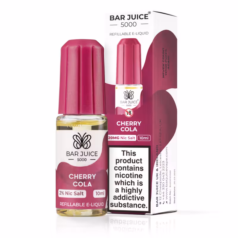 Cherry Cola Nic Salt E-Liquid by Bar Juice 5000 - Image 1