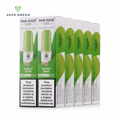 Gummy Bear Nic Salt E-Liquid by Bar Juice 5000 - 10 Pack