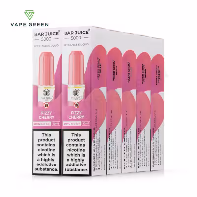 Fizzy Cherry Nic Salt E-Liquid by Bar Juice 5000 - 10 Pack