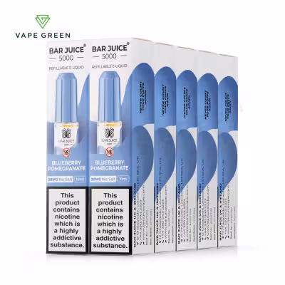 Blueberry Pomegranate Nic Salt E-Liquid by Bar Juice 5000 - 10 Pack