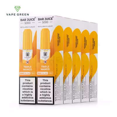 Triple Mango Nic Salt E-Liquid by Bar Juice 5000 - 10 Pack