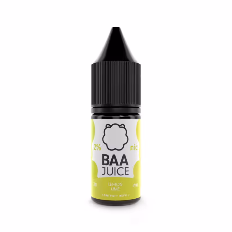 Lemon Lime Nic Salt E-Liquid by Baa Juice - Image 1