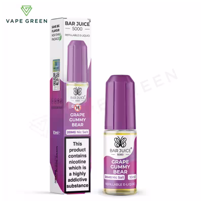 Grape Gummy Bear Nic Salt E-Liquid by Bar Juice 5000