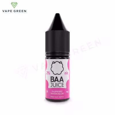 Raspberry Watermelon Nic Salt E-Liquid by Baa Juice