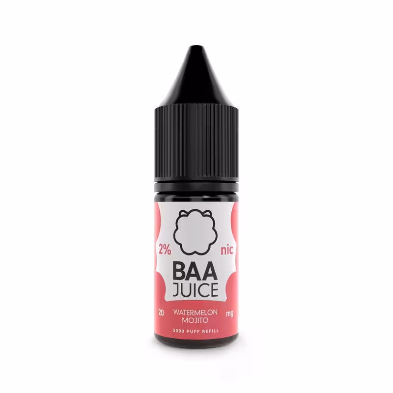 Watermelon Mojito Nic Salt E-Liquid by Baa Juice - Image 1