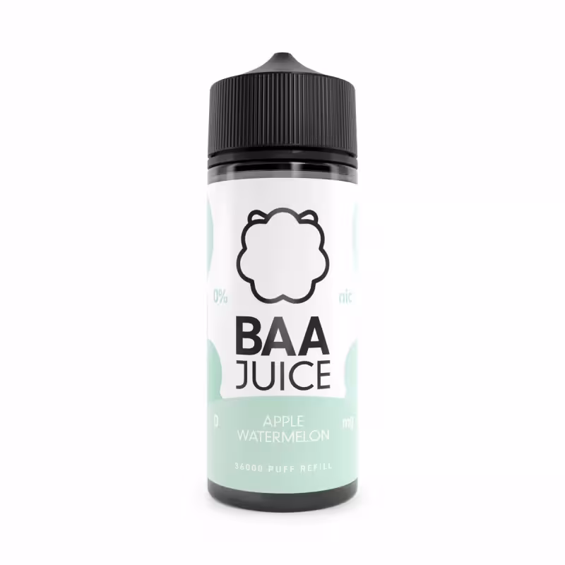 Apple Watermelon Shortfill E-Liquid by Baa Juice 100ml - Image 1