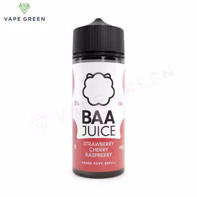 Strawberry Cherry Raspberry Shortfill E-Liquid by Baa Juice 100ml