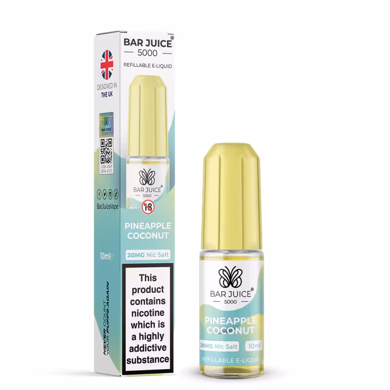 Pineapple Coconut Nic Salt E-Liquid by Bar Juice 5000 - Image 1