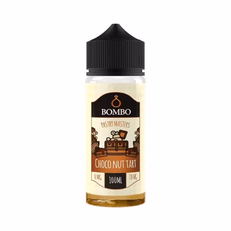 Choco Nut Tart Shortfill E-Liquid by Bombo 100ml - Image 1