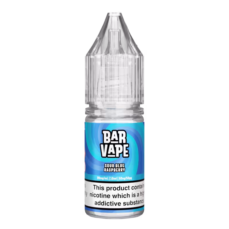 Sour Blue Raspberry Nic Salt E-Liquid by Bar Vape - Image 1