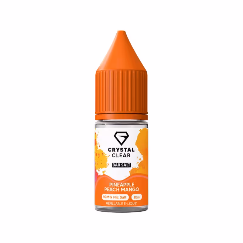 Pineapple Peach Mango Nic Salt E-Liquid by Crystal Clear - Image 1