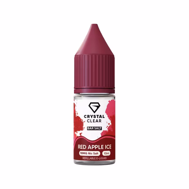 Red Apple Ice Nic Salt E-Liquid by Crystal Clear - Image 1