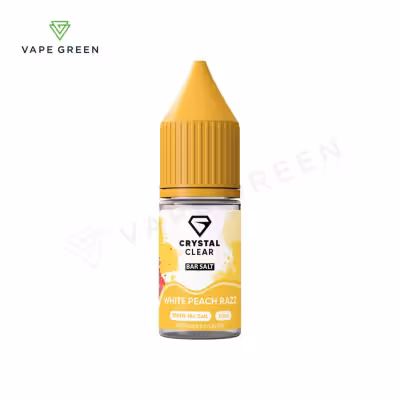 White Peach Razz  Nic Salt E-Liquid by Crystal Clear