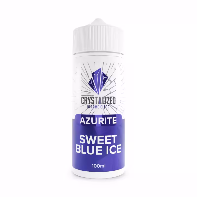 Azurite - Sweet Blue Ice Shortfill E-Liquid by Crystalized 100ml - Image 1