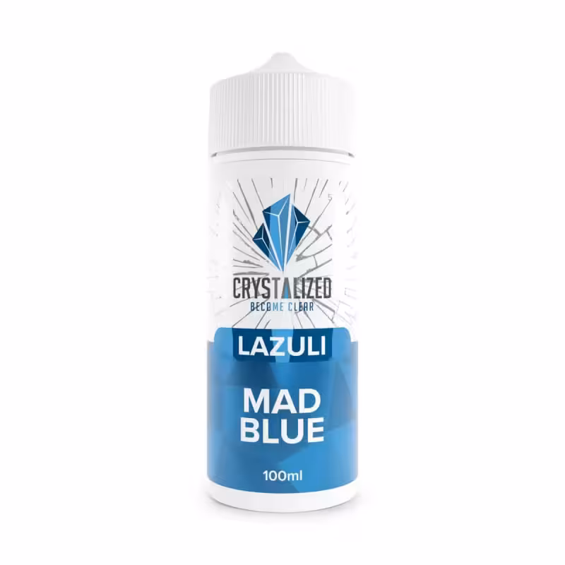 Lazuli - Mad Blue Shortfill E-Liquid by Crystalized 100ml - Image 1