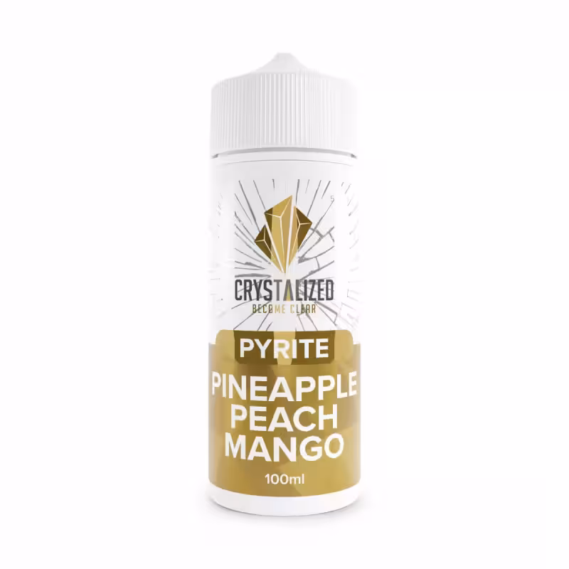 Pyrite - Pineapple Peach Mango Shortfill E-Liquid by Crystalized 100ml - Image 1