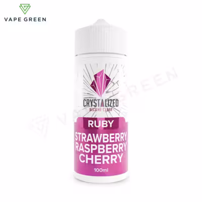 Ruby - Strawberry Raspberry Cherry Shortfill E-Liquid by Crystalized 100ml