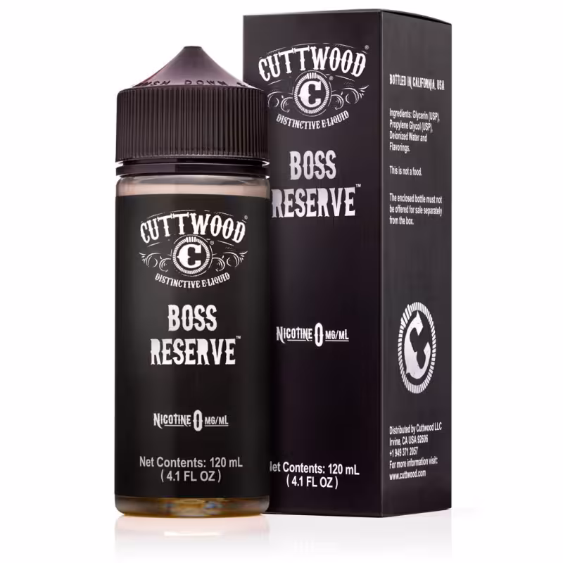 Boss Reserve Shortfill E-Liquid by Cuttwood 100ml - Image 1