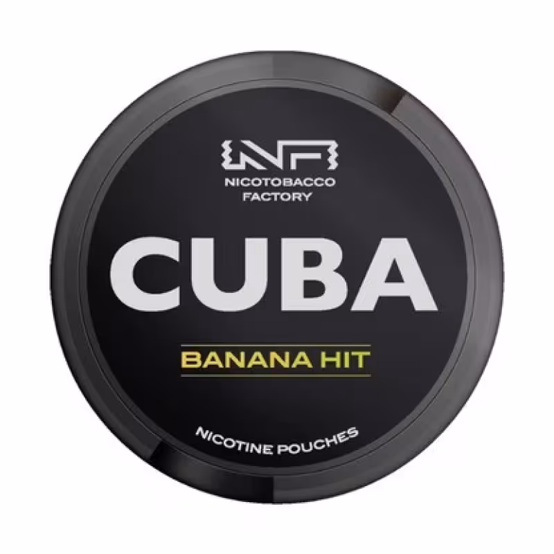 Banana Hit Black Nicotine Pouches by Cuba - Image 1