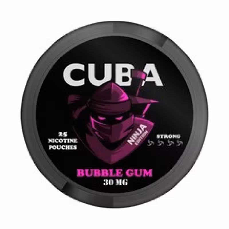 Bubblegum Ninja Nicotine Pouches by Cuba - Image 1