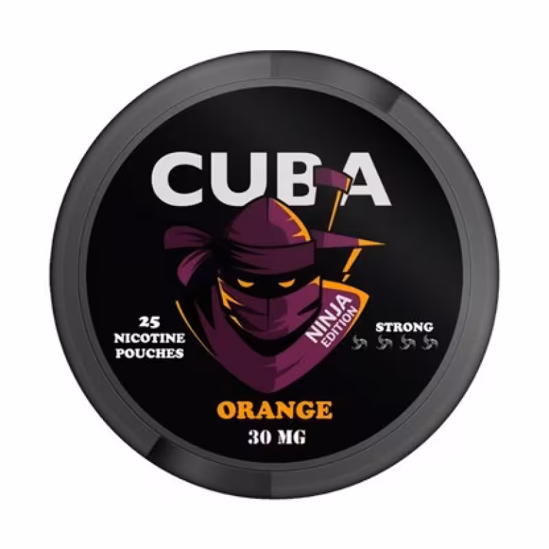 Orange Ninja Nicotine Pouches by Cuba - Image 1