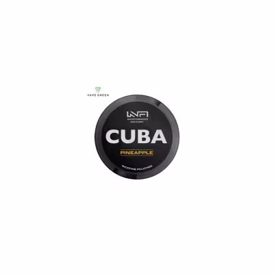 Pineapple Black Nicotine Pouches by Cuba