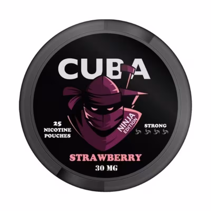 Strawberry Ninja Nicotine Pouches by Cuba - Image 1