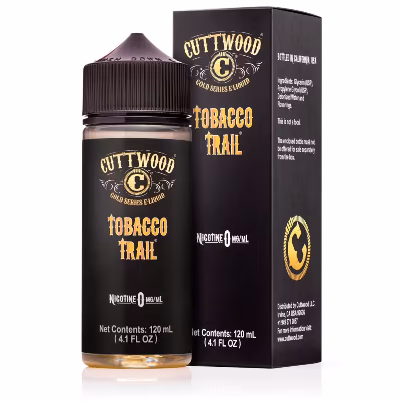 Tobacco Trail Shortfill E-Liquid by Cuttwood 100ml - Image 1