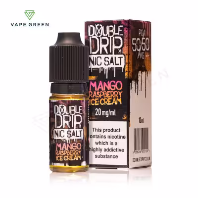 Mango Raspberry Ice Cream Nic Salt E-Liquid by Double Drip