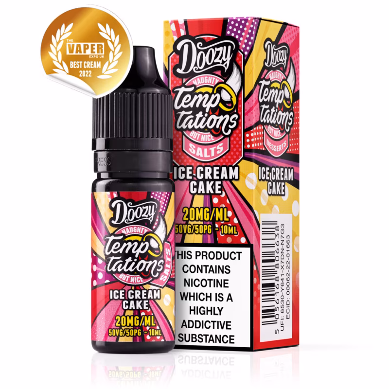 Ice Cream Cake Nic Salt E-Liquid by Doozy Temptations