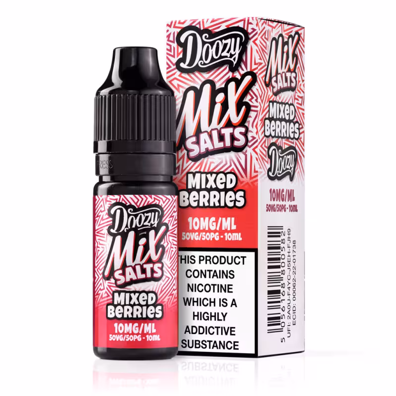 Mixed Berries Nic Salt E-Liquid by Doozy Mix Salts - Image 1