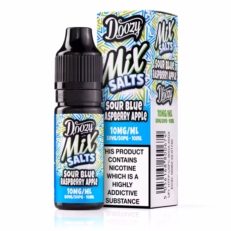 Sour Blue Raspberry Apple Nic Salt E-Liquid by Doozy Mix Salts - Image 1
