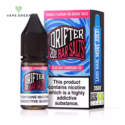 Blue Razz Lemonade Ice Nic Salt E-Liquid by Drifter Bar Salts