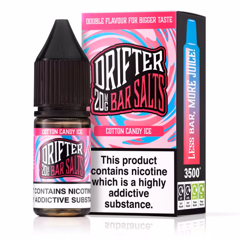 Cotton Candy Ice Nic Salt E-Liquid by Drifter Bar Salts - Image 1