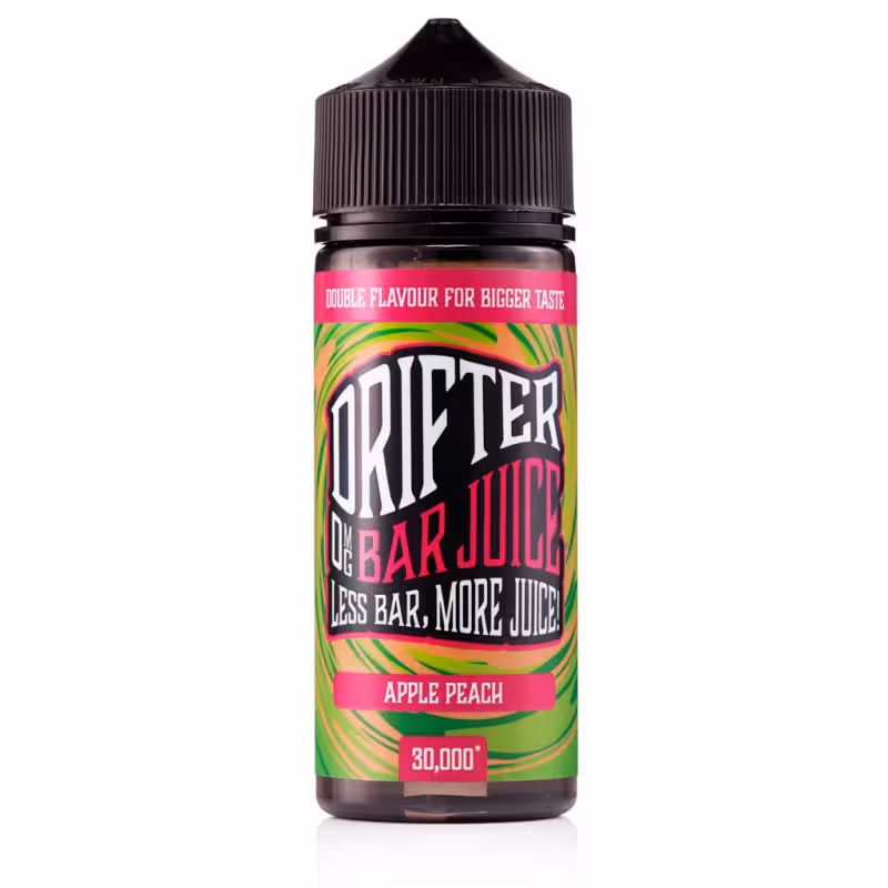 Apple Peach Shortfill E-Liquid by Drifter Bar Juice 100ml - Image 1