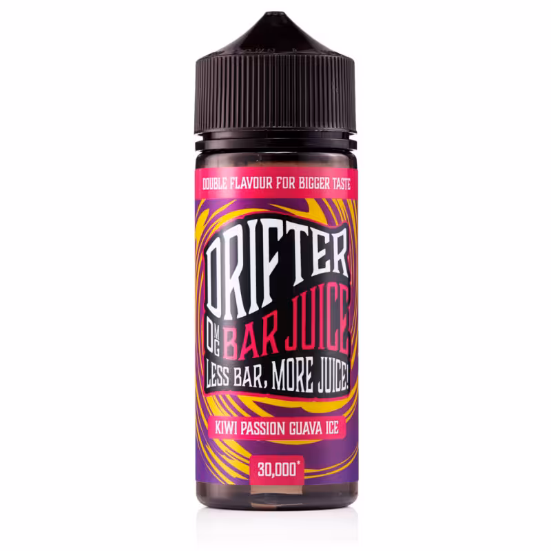 Kiwi Passion Guava Ice Shortfill E-Liquid by Drifter Bar Juice 100ml - Image 1
