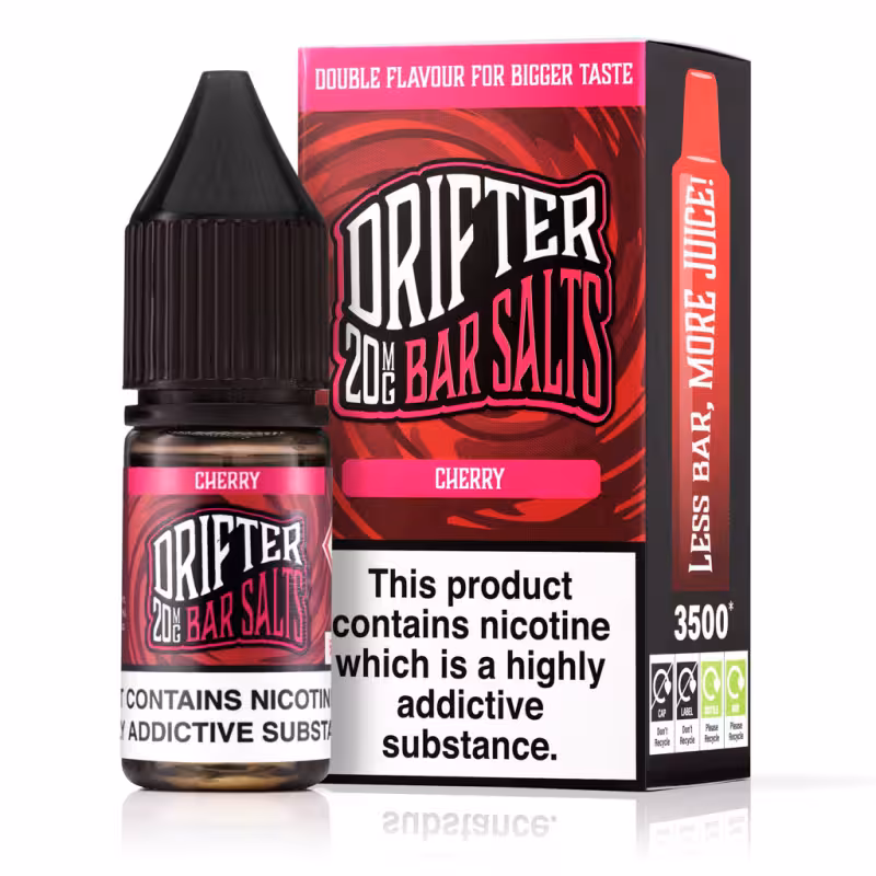 Cherry Nic Salt E-Liquid by Drifter Bar Salts - Image 1