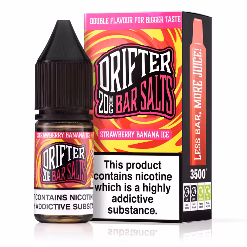 Strawberry Banana Ice Nic Salt E-Liquid by Drifter Bar Salts - Image 1